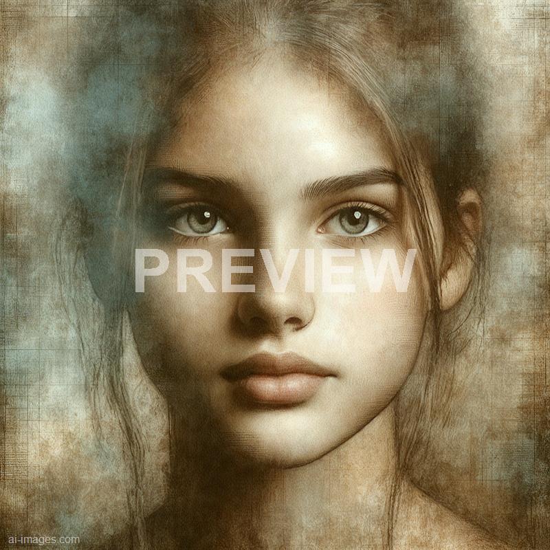 11496 - a-girl-s-face-resembles-an-old-weathered-painting-wit_250704101910_00001